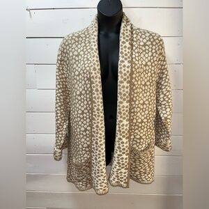 ❣️SPANNER IMPORTS – Beige & Cream Knit Cardigan – Size XL
